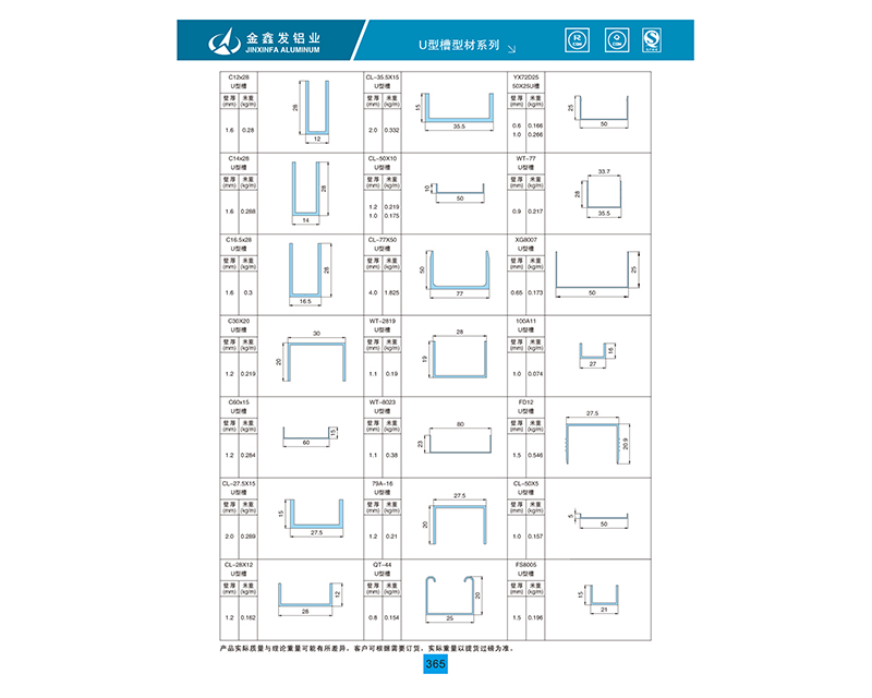 U型槽系列