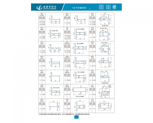 50平开窗系列